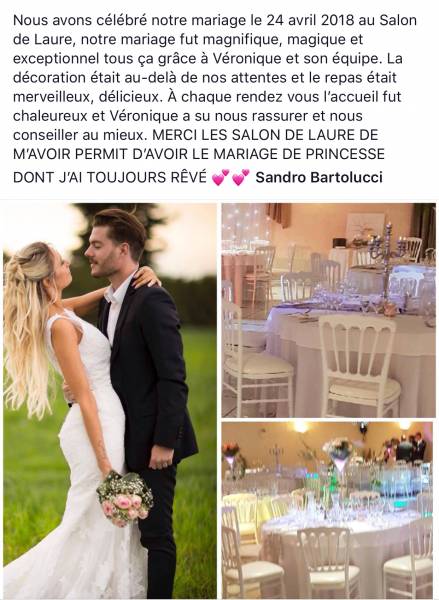 Salons de Laure mariage traiteur Gignac la nerthe bouches du Rhône 